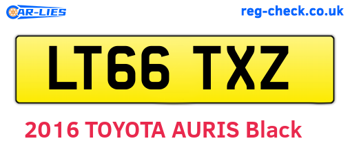 LT66TXZ are the vehicle registration plates.