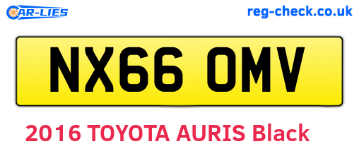 NX66OMV are the vehicle registration plates.