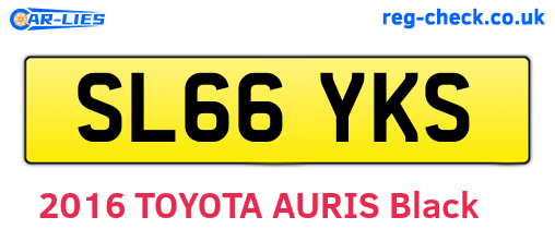 SL66YKS are the vehicle registration plates.