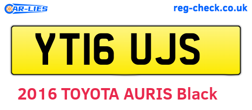 YT16UJS are the vehicle registration plates.