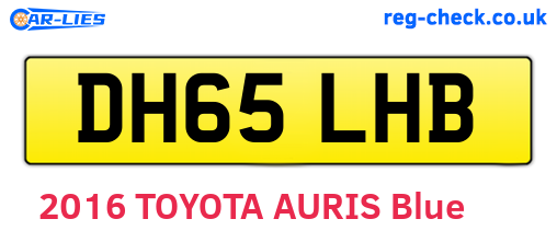 DH65LHB are the vehicle registration plates.