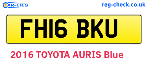 FH16BKU are the vehicle registration plates.