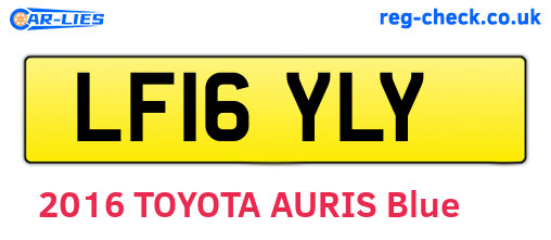 LF16YLY are the vehicle registration plates.