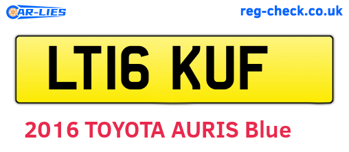LT16KUF are the vehicle registration plates.
