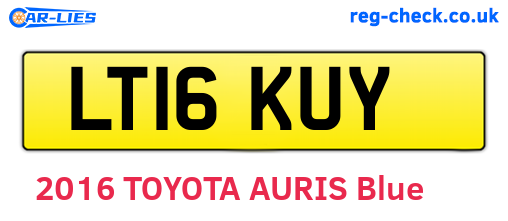 LT16KUY are the vehicle registration plates.