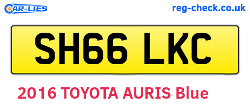 SH66LKC are the vehicle registration plates.