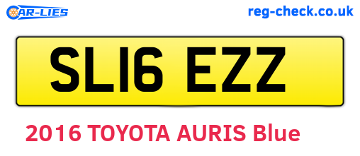 SL16EZZ are the vehicle registration plates.