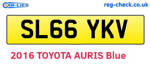 SL66YKV are the vehicle registration plates.