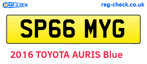 SP66MYG are the vehicle registration plates.
