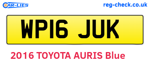 WP16JUK are the vehicle registration plates.
