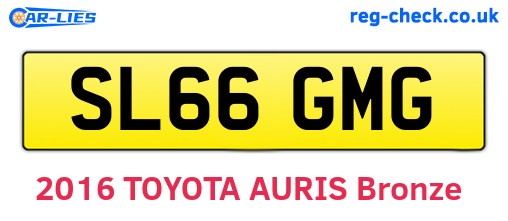 SL66GMG are the vehicle registration plates.