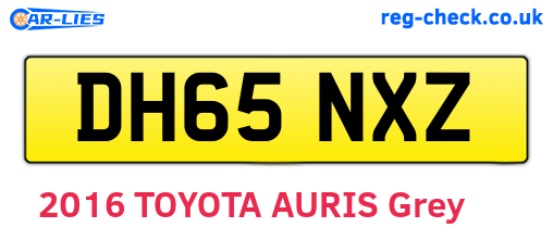 DH65NXZ are the vehicle registration plates.
