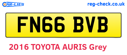 FN66BVB are the vehicle registration plates.