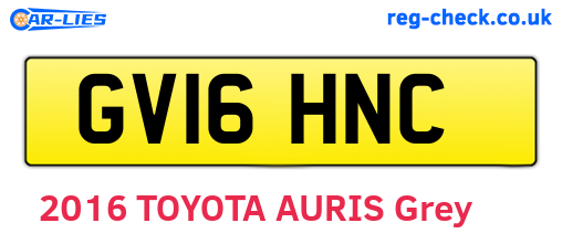 GV16HNC are the vehicle registration plates.