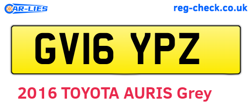 GV16YPZ are the vehicle registration plates.