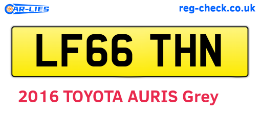 LF66THN are the vehicle registration plates.