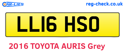 LL16HSO are the vehicle registration plates.