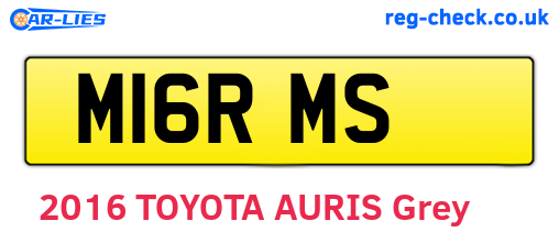 M16RMS are the vehicle registration plates.