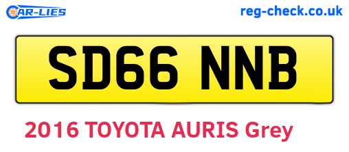 SD66NNB are the vehicle registration plates.