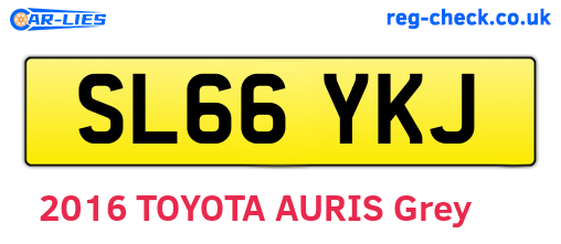 SL66YKJ are the vehicle registration plates.