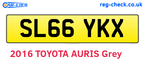 SL66YKX are the vehicle registration plates.
