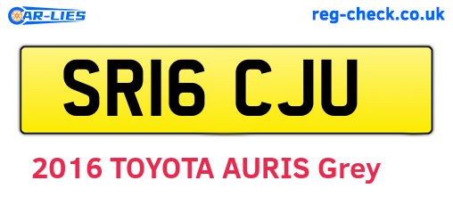 SR16CJU are the vehicle registration plates.