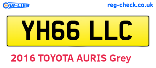 YH66LLC are the vehicle registration plates.