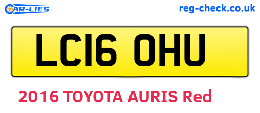 LC16OHU are the vehicle registration plates.