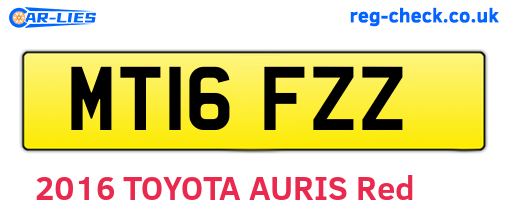 MT16FZZ are the vehicle registration plates.
