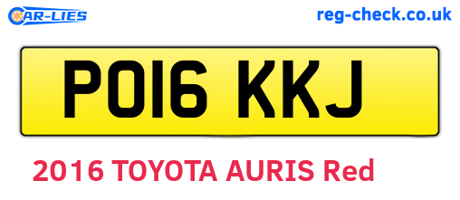 PO16KKJ are the vehicle registration plates.