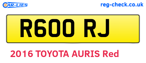 R60ORJ are the vehicle registration plates.