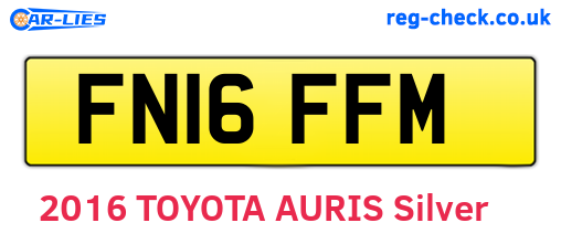 FN16FFM are the vehicle registration plates.