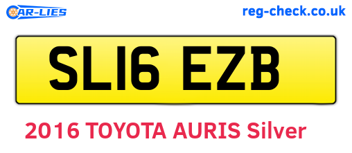 SL16EZB are the vehicle registration plates.