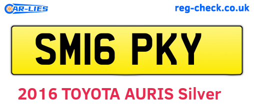 SM16PKY are the vehicle registration plates.