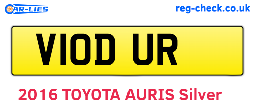 V10DUR are the vehicle registration plates.