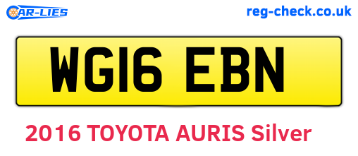 WG16EBN are the vehicle registration plates.