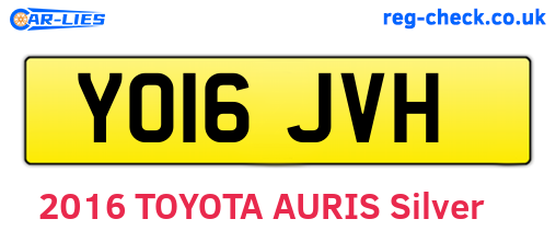 YO16JVH are the vehicle registration plates.