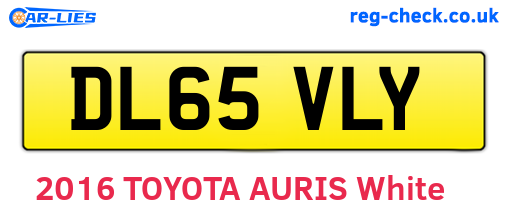 DL65VLY are the vehicle registration plates.