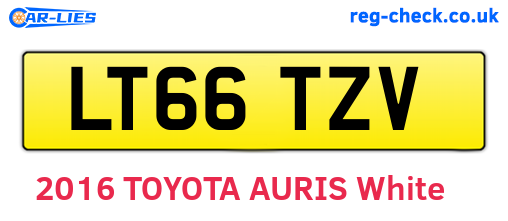 LT66TZV are the vehicle registration plates.