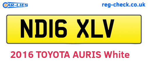 ND16XLV are the vehicle registration plates.