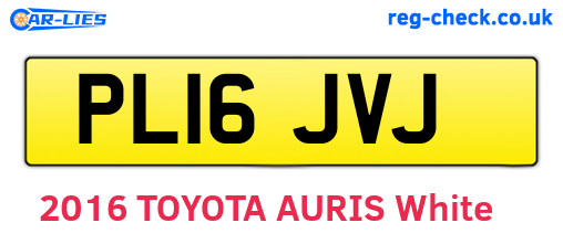 PL16JVJ are the vehicle registration plates.
