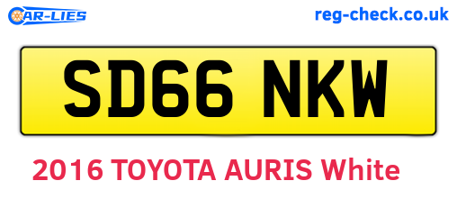 SD66NKW are the vehicle registration plates.