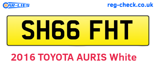 SH66FHT are the vehicle registration plates.