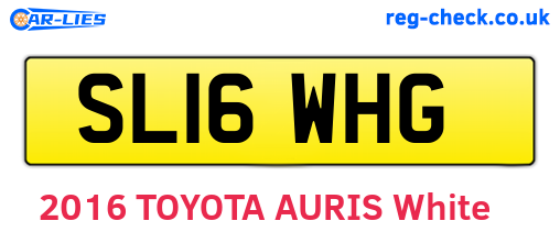 SL16WHG are the vehicle registration plates.