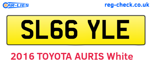 SL66YLE are the vehicle registration plates.