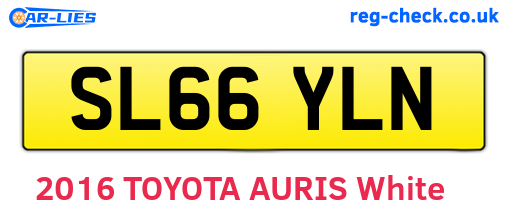 SL66YLN are the vehicle registration plates.