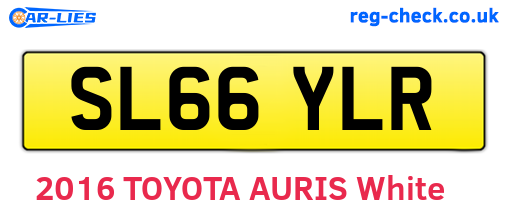 SL66YLR are the vehicle registration plates.