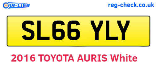 SL66YLY are the vehicle registration plates.