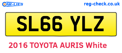 SL66YLZ are the vehicle registration plates.