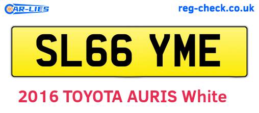 SL66YME are the vehicle registration plates.
